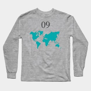 My Number 09 &The World Long Sleeve T-Shirt